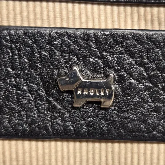 Radley London Wilton Way Black Pebble Leather Crossbody Bag Scottie Dog - Picture 10 of 15